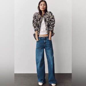 Zara Animal Print Puffer Jacket - NWOT